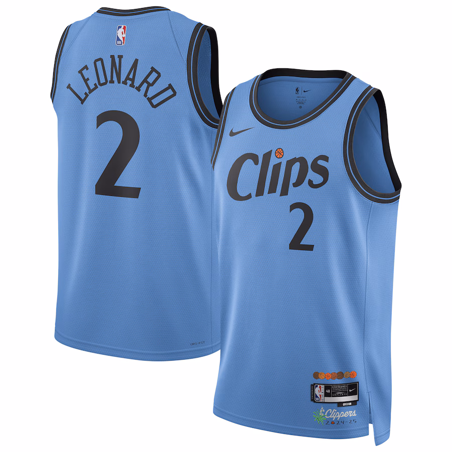 Kawhi Leonard, Los Angeles Clippers 2024/25 City Edition, Light Blue