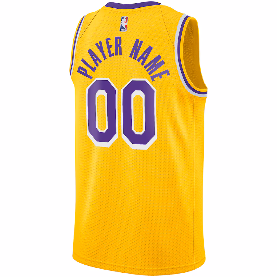 Los Angeles Lakers, Jersey personalizado 2020/21, Oro