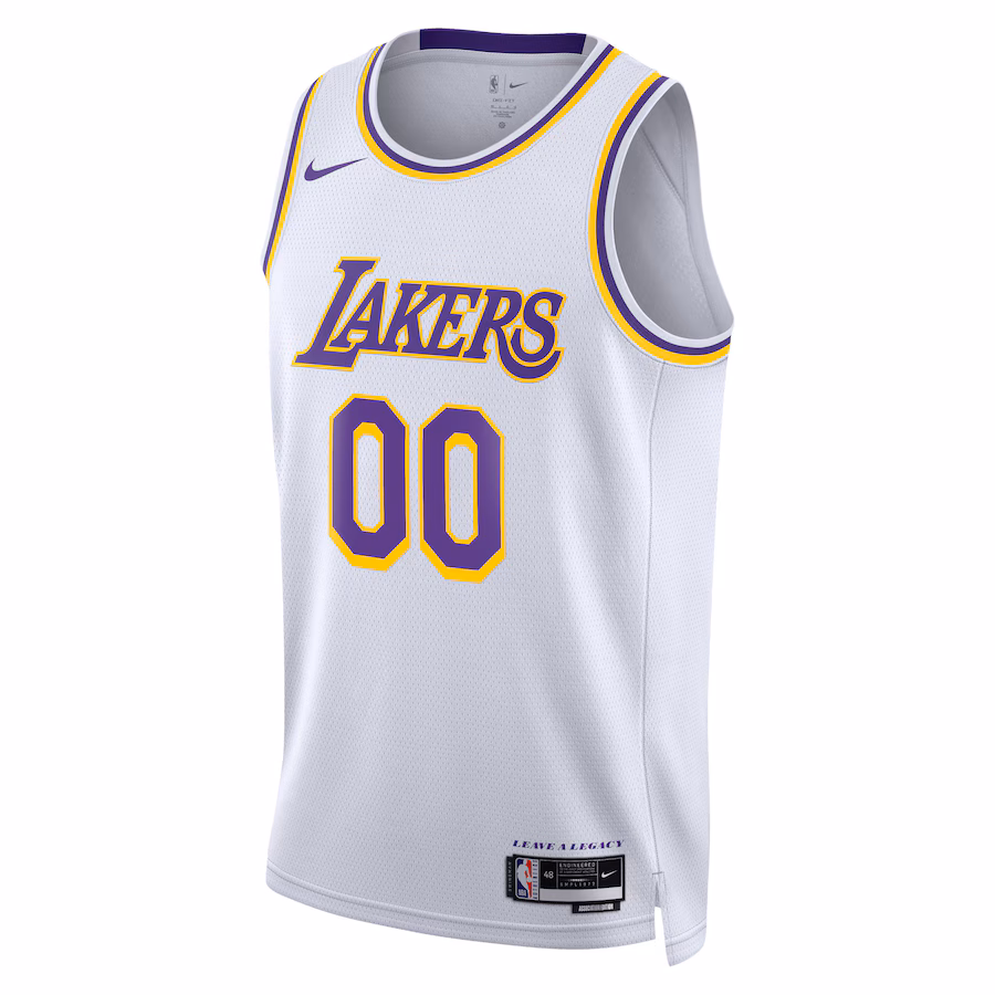 Camiseta Personalizada Blanca Los Angeles Lakers Association Edition