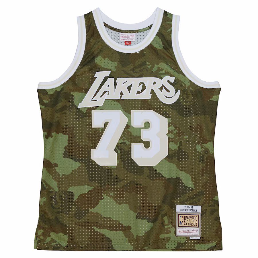 Dennis Rodman, Los Angeles Lakers, 1998/99 Geistergrünes Jersey, Tarnung