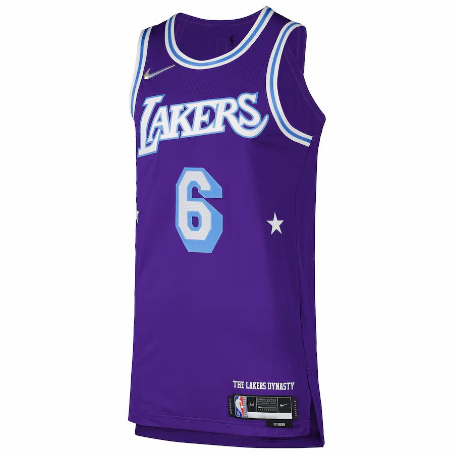 LeBron James, Los Angeles Lakers, City Edition, Lila