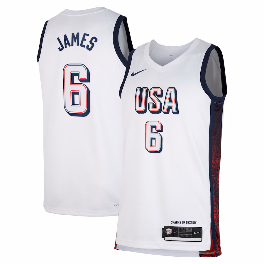 LeBron James, Unisex, 2024 Edition, White