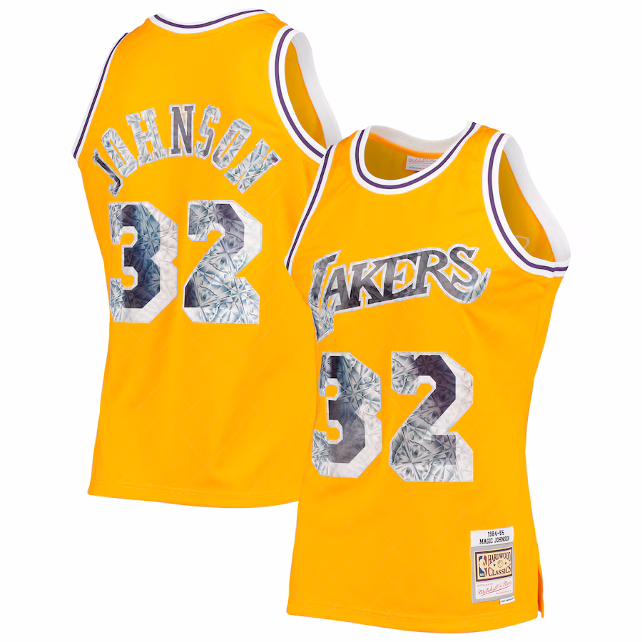 Canotta Basket Magic Johnson Lakers 75° Anniversario Diamond Edition 84/85