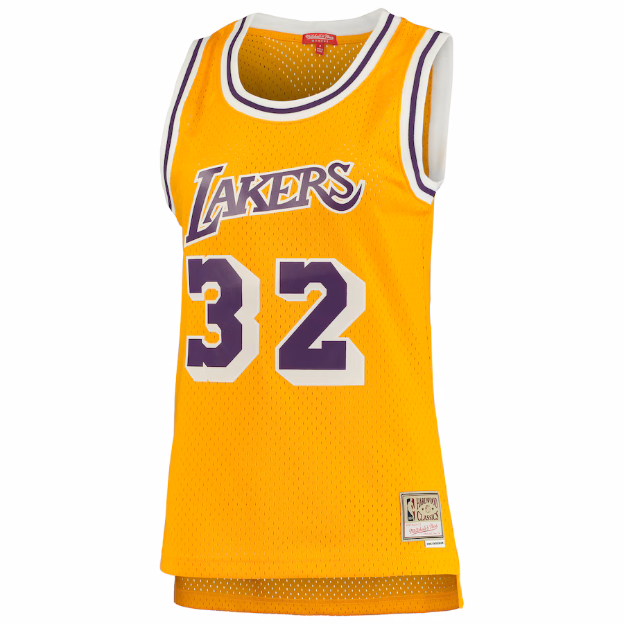 Magic Johnson, Los Angeles Lakers, Women's 1984/85 Hardwood Classics, Gold