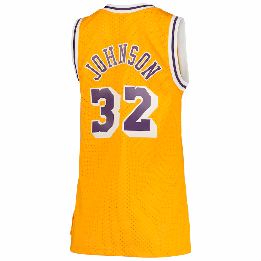 Magic Johnson, Los Angeles Lakers, Women's 1984/85 Hardwood Classics, Gold