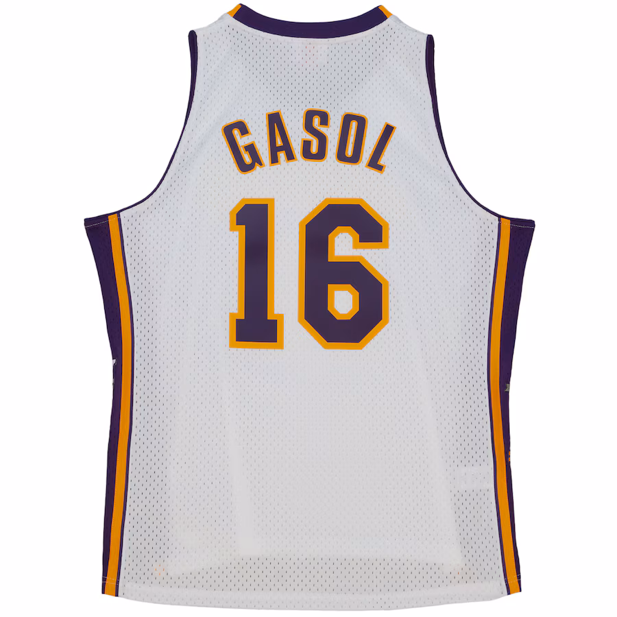 Pau Gasol, Los Angeles Lakers, Retro Unisex Hall of Fame 2023, Blanc