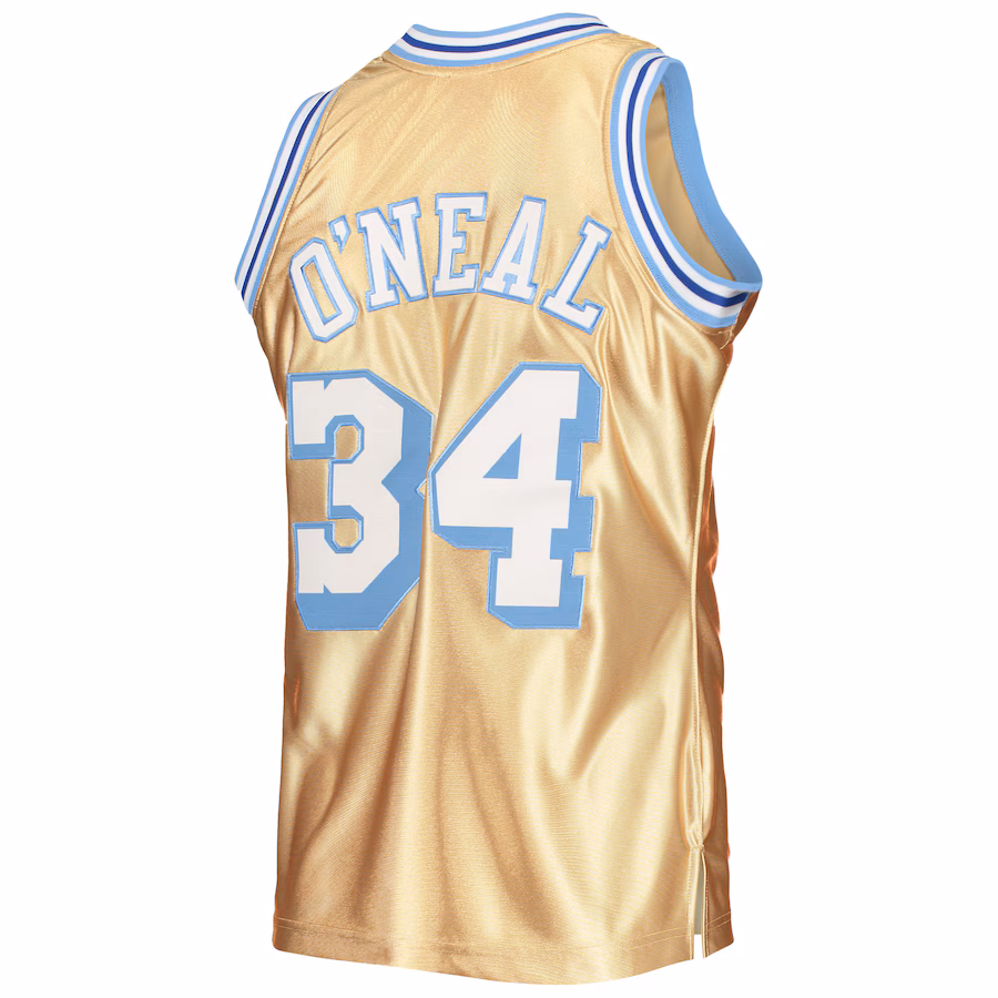 Shaquille O'Neal, Los Angeles Lakers, 75th Anniversary 1996/97 Classic Vintage Jersey, Gold