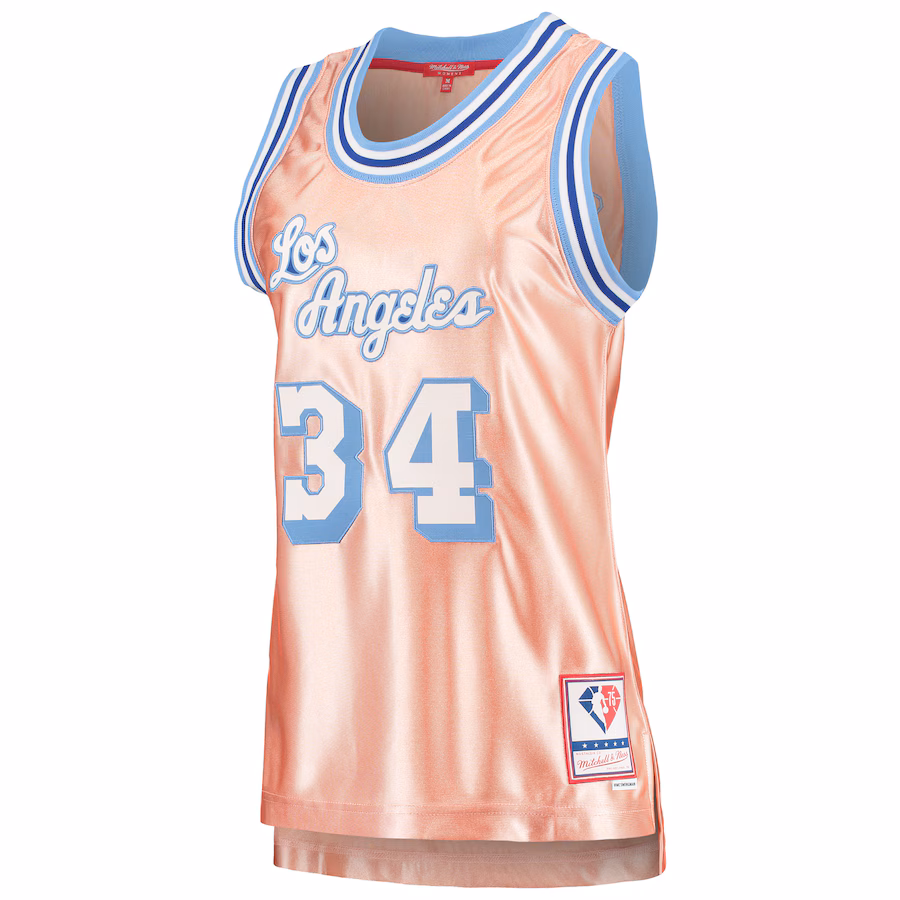 Shaquille O'Neal, Los Angeles Lakers, 75e Anniversaire Rose Gold 1996 Féminin, Rose