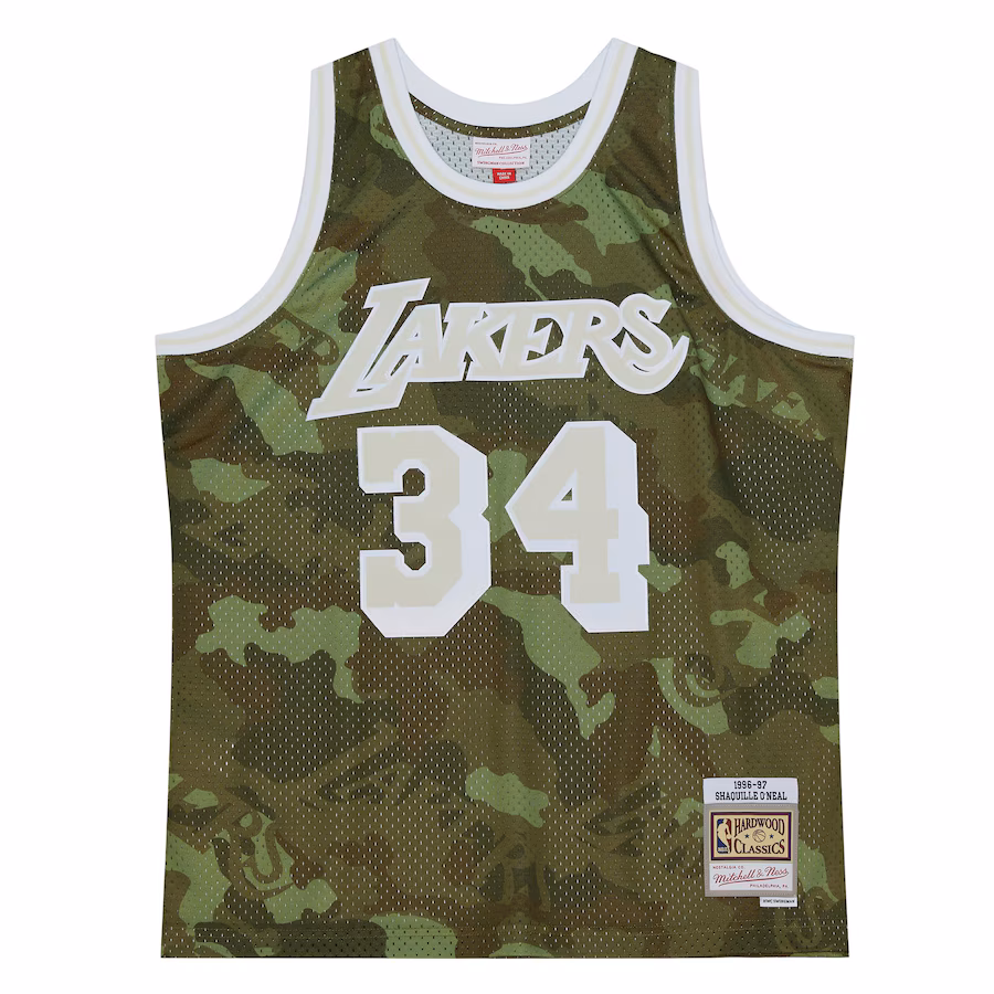 Shaquille O'Neal, Los Angeles Lakers, 1996/97 Ghost Green Camo