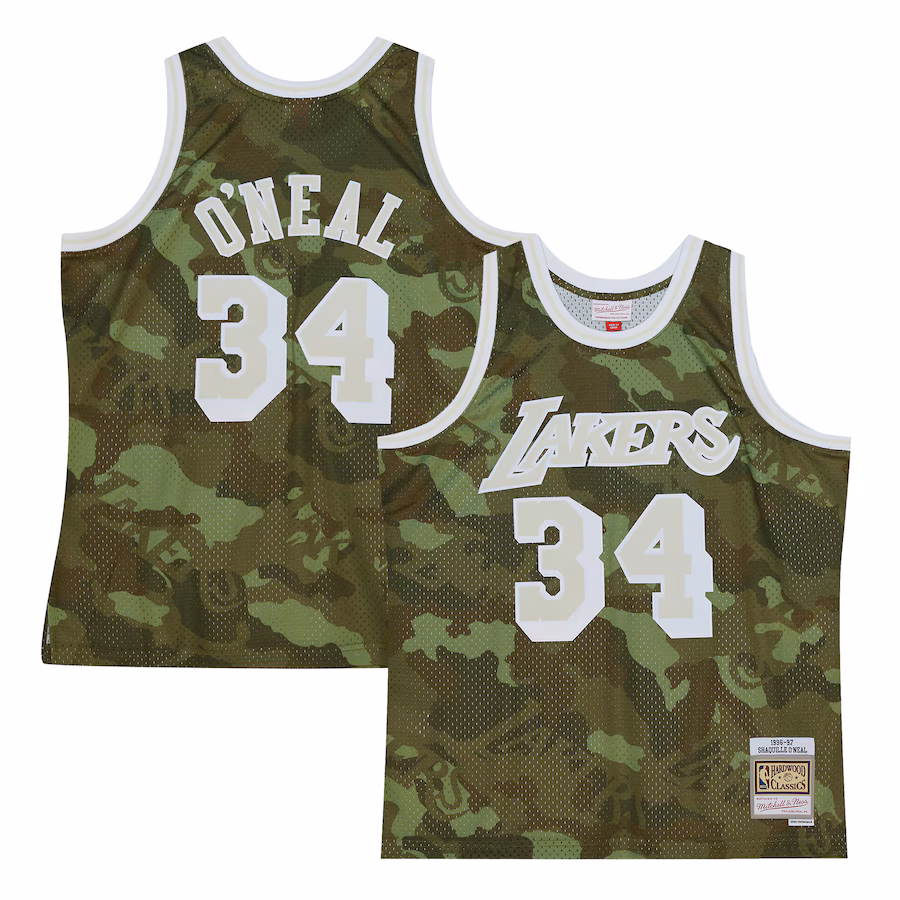 Shaquille O'Neal, Los Angeles Lakers, 1996/97 Vert Fantôme Camo
