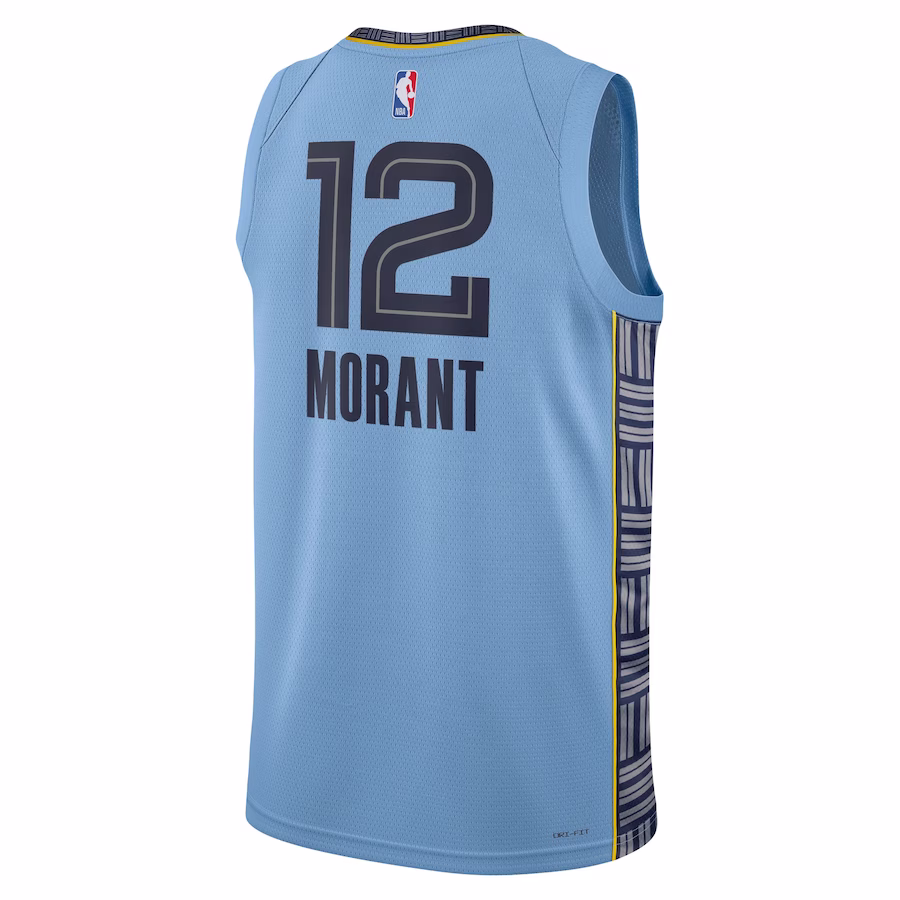 Ja Morant, Memphis Grizzlies, Edizione Statement, Blu chiaro
