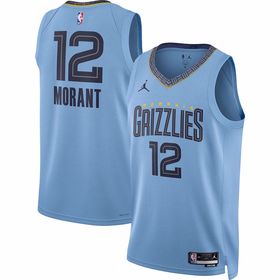 Ja Morant, Memphis Grizzlies, Edición Statement, Azul claro