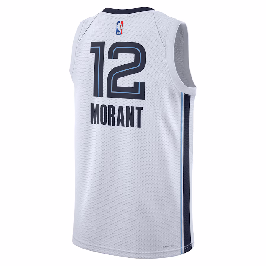 Ja Morant, Memphis Grizzlies, Edizione Associativa, Bianco