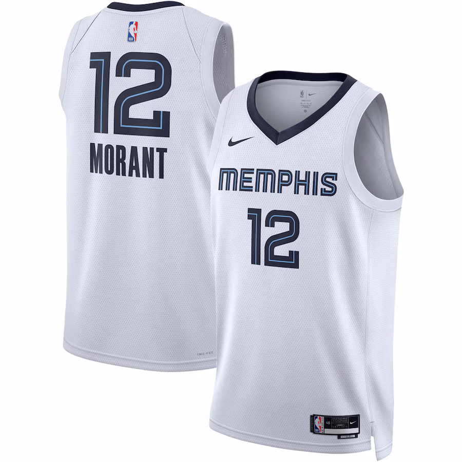 Ja Morant, Memphis Grizzlies, Association Edition, White