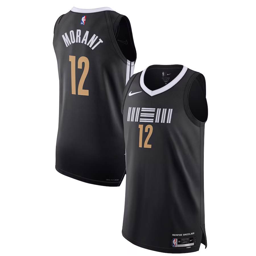 Ja Morant, Memphis Grizzlies, City Edition, Black