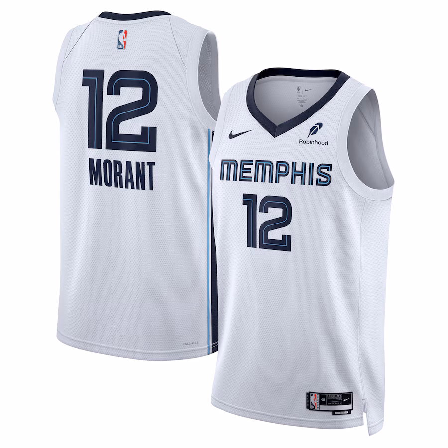 Ja Morant, Memphis Grizzlies, Association Edition, White