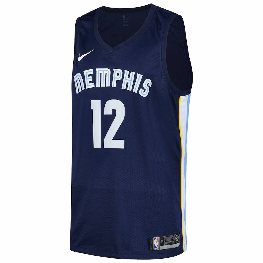Ja Morant, Memphis Grizzlies, Icon Edition, Navy Blue