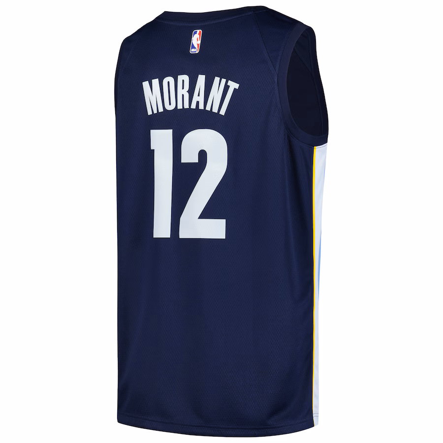 Ja Morant, Memphis Grizzlies, Icon Edition, Navy Blue