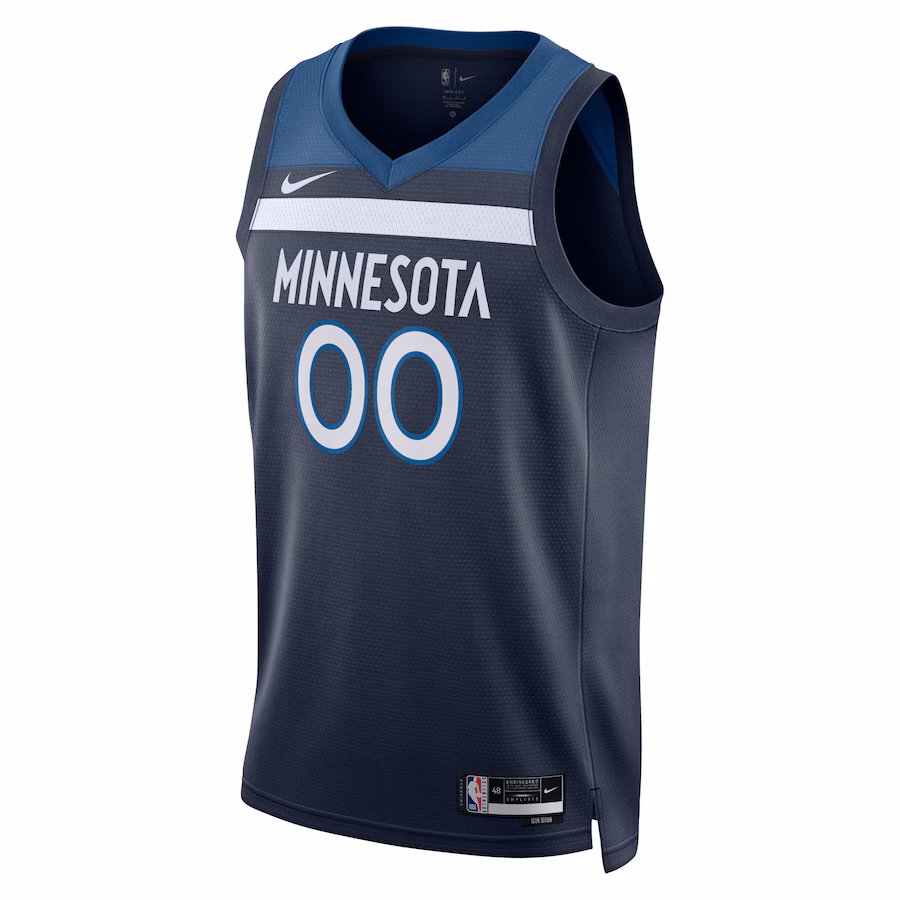 Minnesota Timberwolves Custom Jersey, Icon Edition, Navy Blue