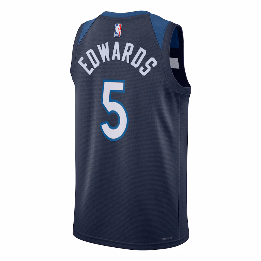 Anthony Edwards Minnesota Timberwolves Icon Edition Navy Blue