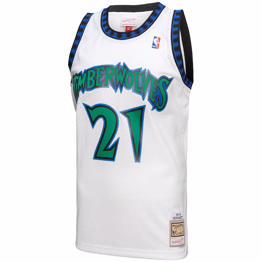 Kevin Garnett Minnesota Timberwolves 1997 - 98 Weißes Jersey