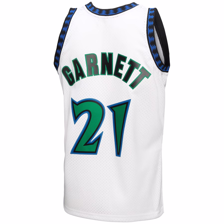 Kevin Garnett Minnesota Timberwolves 1997 - 98 Weißes Jersey