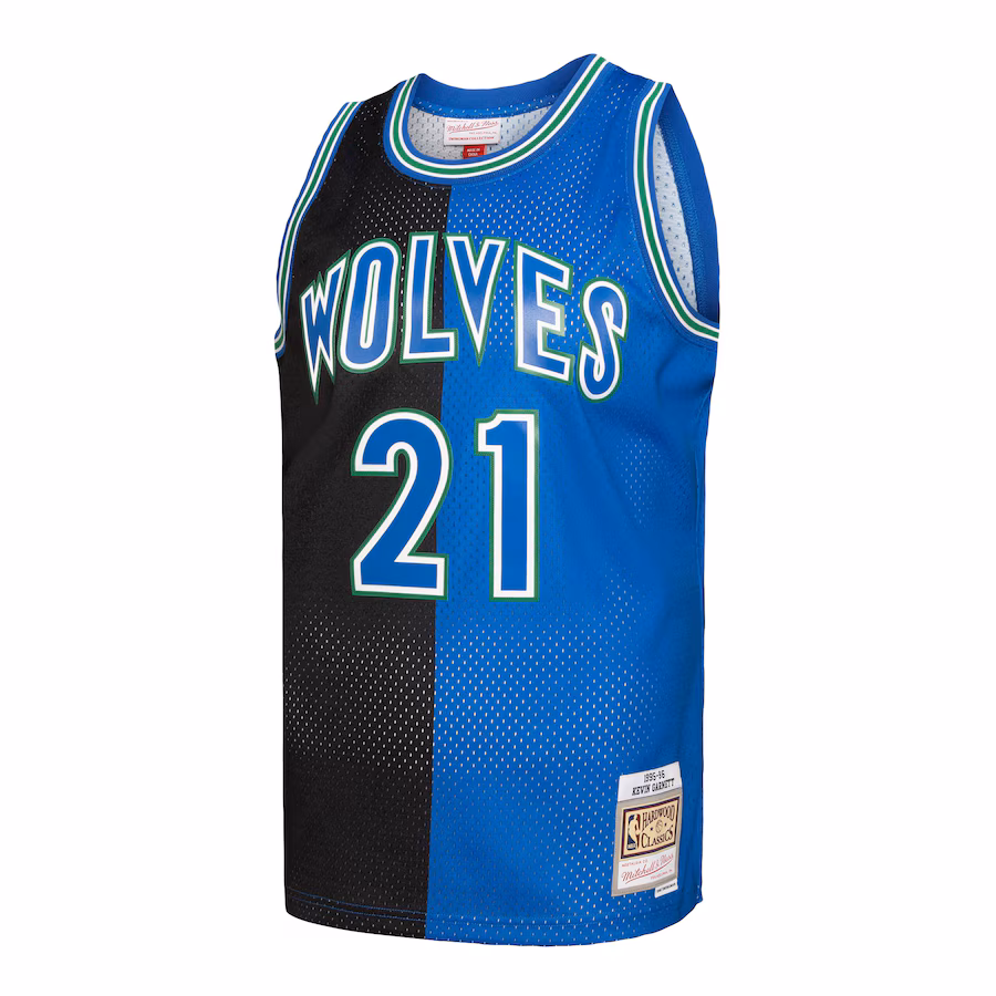 Maillot bleu de Kevin Garnett des Minnesota Timberwolves en 1995-96