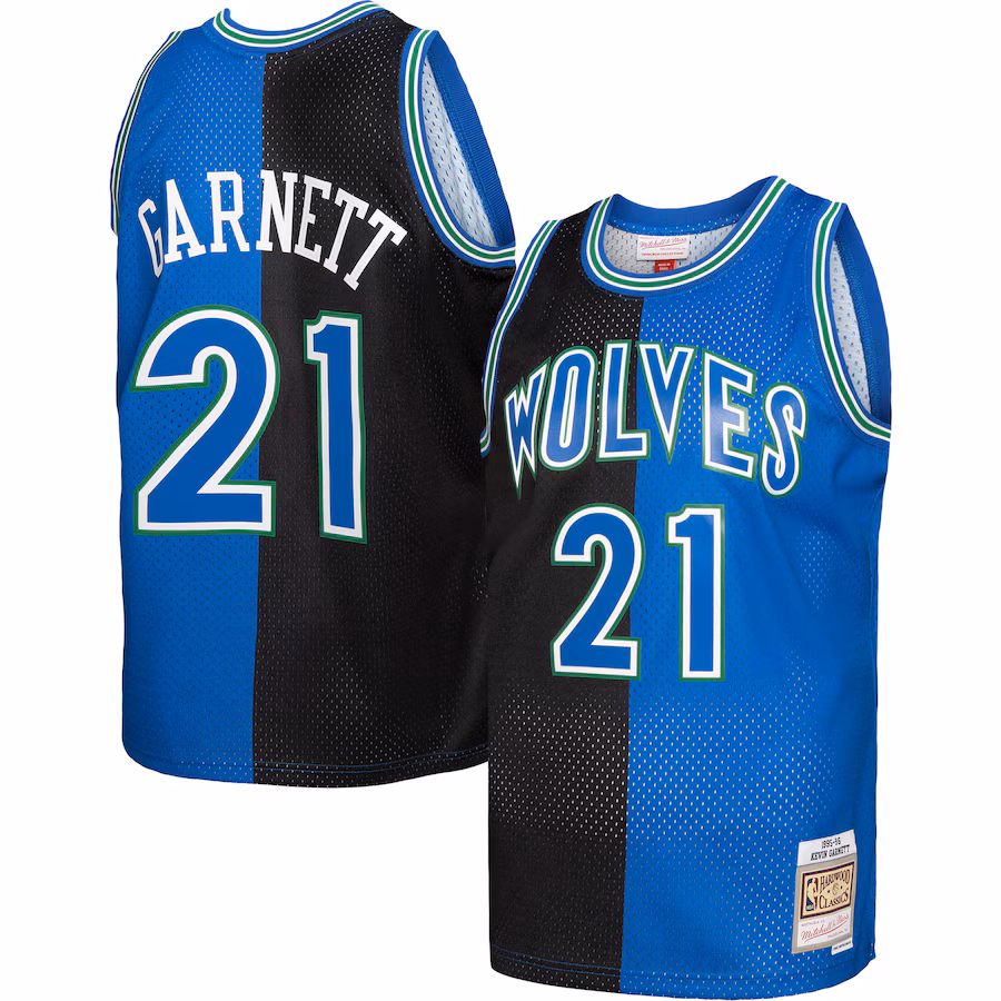 Kevin Garnett Minnesota Timberwolves 1995-96 Blue Jersey