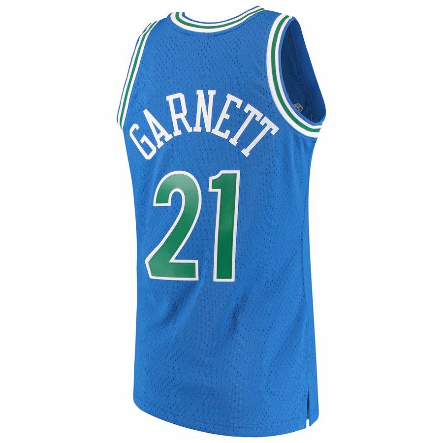 Maillot bleu de Kevin Garnett des Minnesota Timberwolves en 1995-97