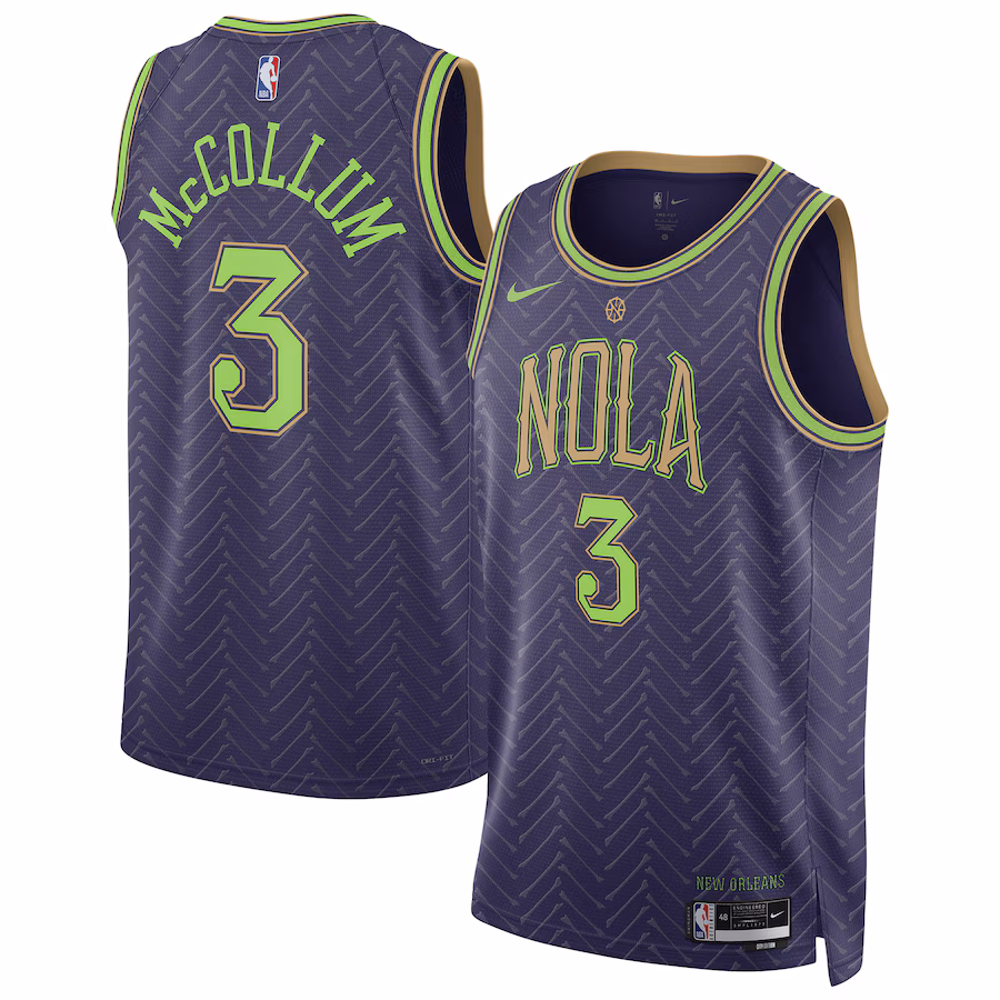 CJ McCollum, New Orleans Pelicans, 2024/25 Season, City Edition, Purple