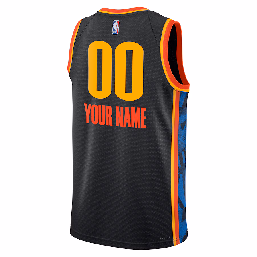 Oklahoma City Thunder 2024/25 Custom City Edition - Schwarz