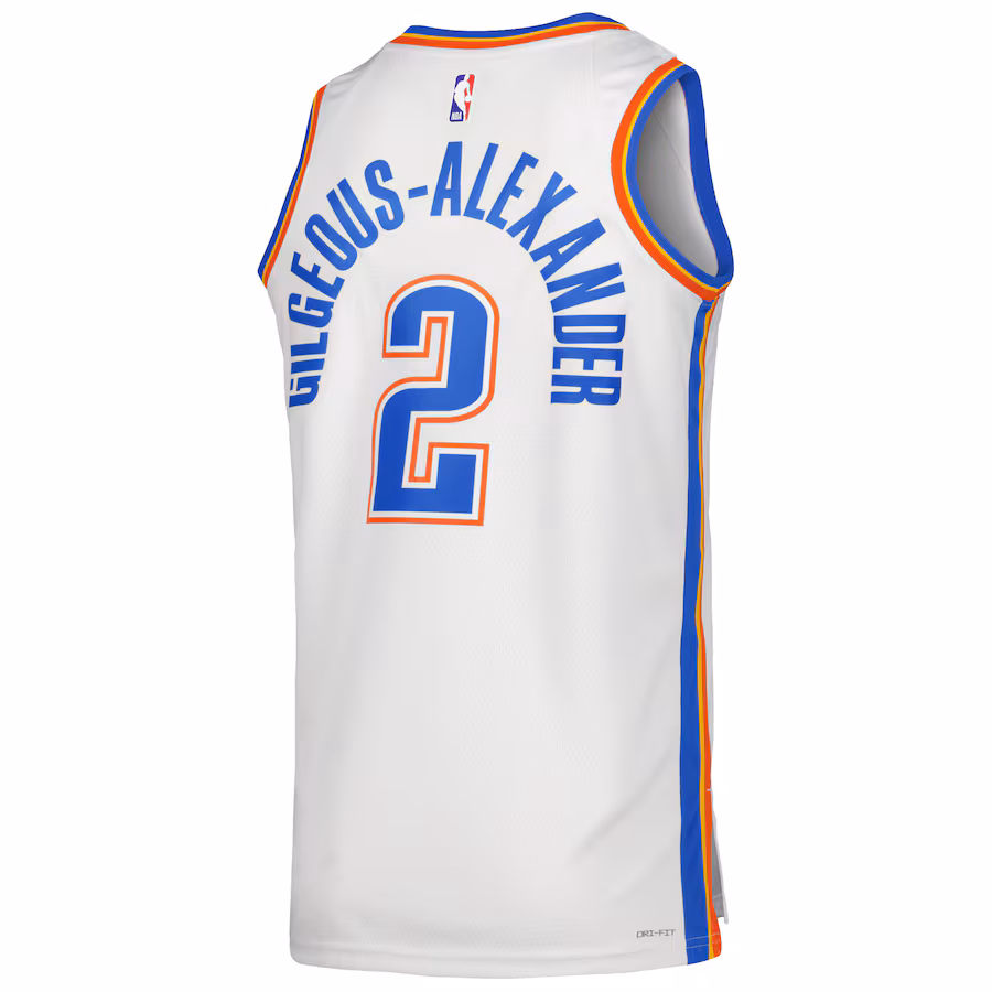 Shai Gilgeous-Alexander Oklahoma City Thunder, Édition association, Blanc