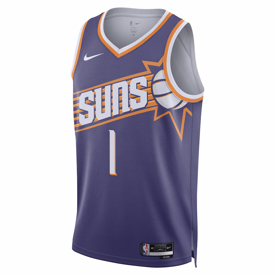 Devin Booker Phoenix Suns Unisex Swingman Jersey - Icon Edition - Purple