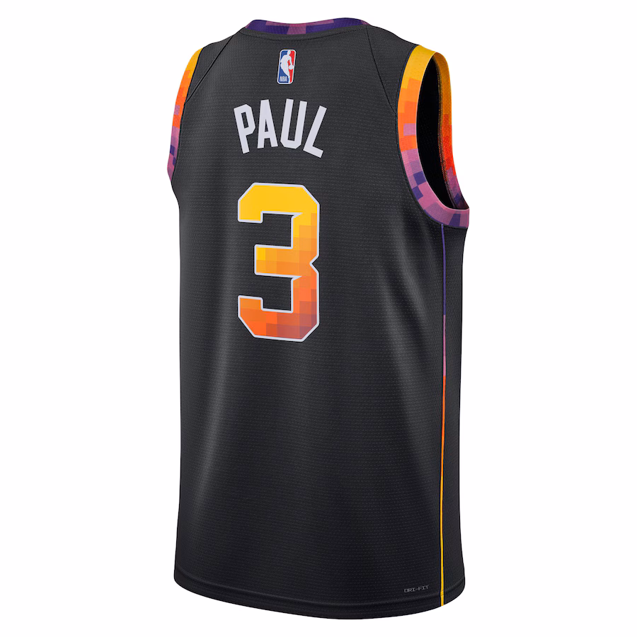 Maglia Swingman Unisex di Chris Paul per i Phoenix Suns di Jordan Brand - Edizione Dichiarazione - Nero