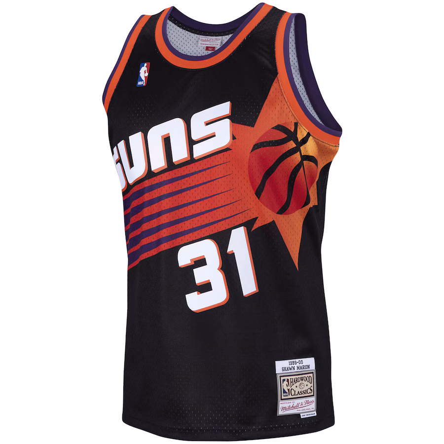 Shawn Marion Phoenix Suns Mitchell & Ness 1999/00 Hardwood Classics Swingman-Trikot - Schwarz
