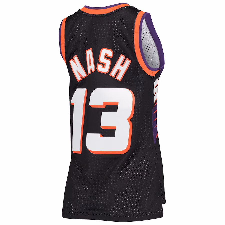 Maglia Swingman Hardwood Classics Donna di Steve Nash per i Phoenix Suns di Mitchell & Ness - Nero
