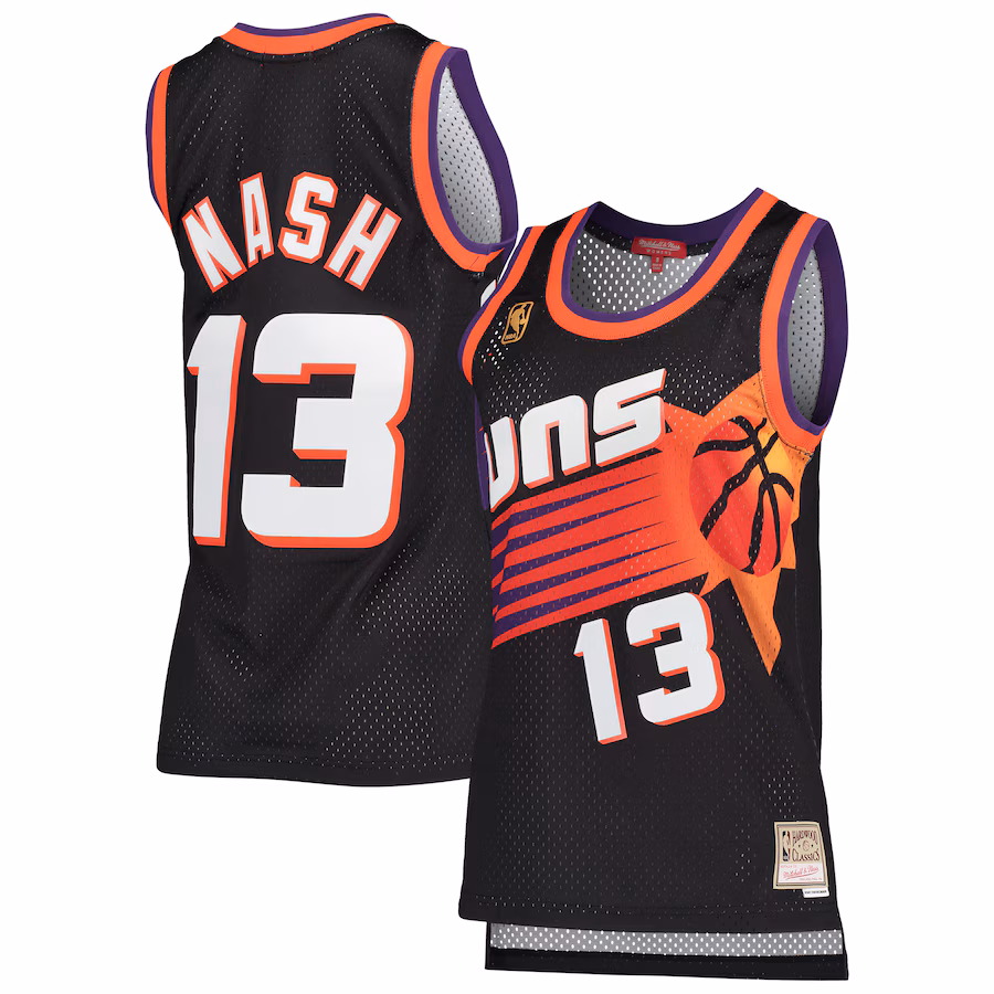 Steve Nash Phoenix Suns Mitchell & Ness Women's Hardwood Classics Swingman Jersey - Black