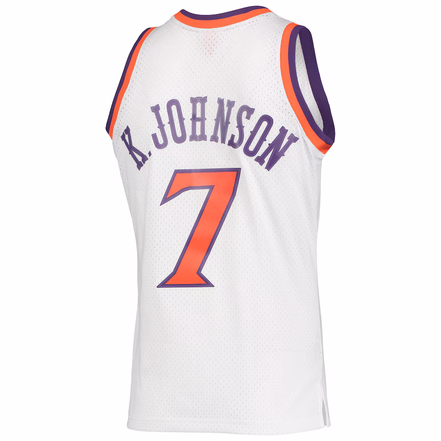 Kevin Johnson Phoenix Suns Mitchell & Ness 1988/89 Classic Swingman Jersey - White