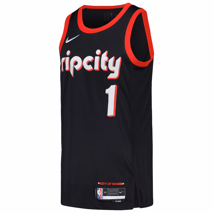 Anfernee Simons, Portland Trail Blazers, Édition Ville, Noir