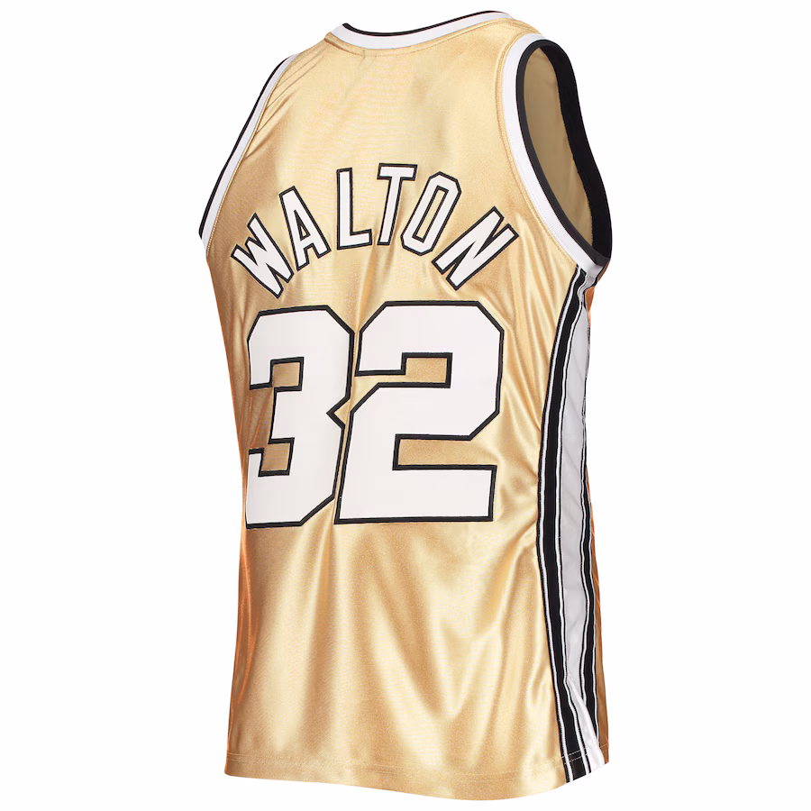 Bill Walton, Portland Trail Blazers, Jersey classique rétro 1976/77 pour le 75e anniversaire, Or