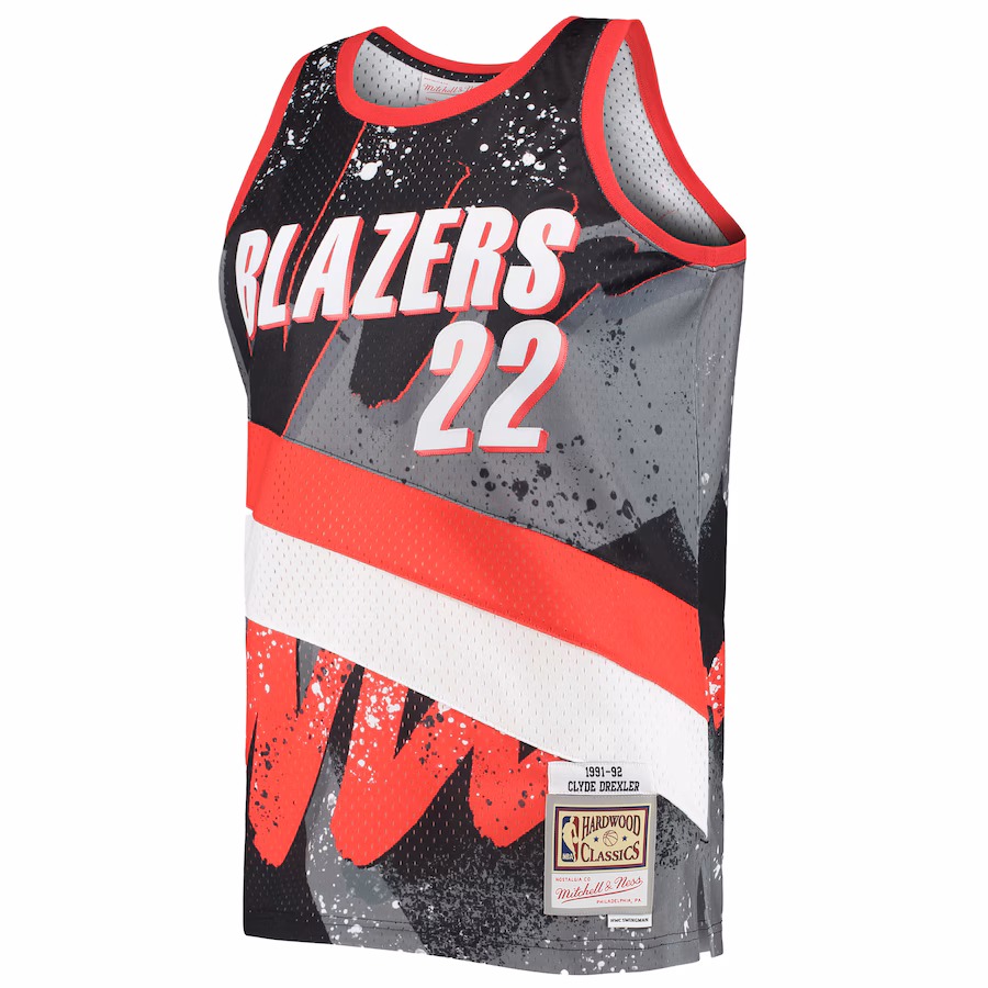 Clyde Drexler, Portland Trail Blazers, 1991/92, Schwarz