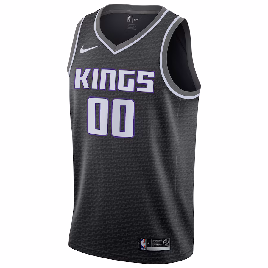 Sacramento Kings Anpassbares Jersey, Statement Edition, Schwarz