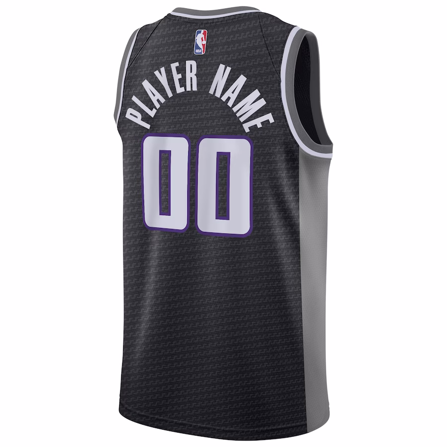 Sacramento Kings Anpassbares Jersey, Statement Edition, Schwarz