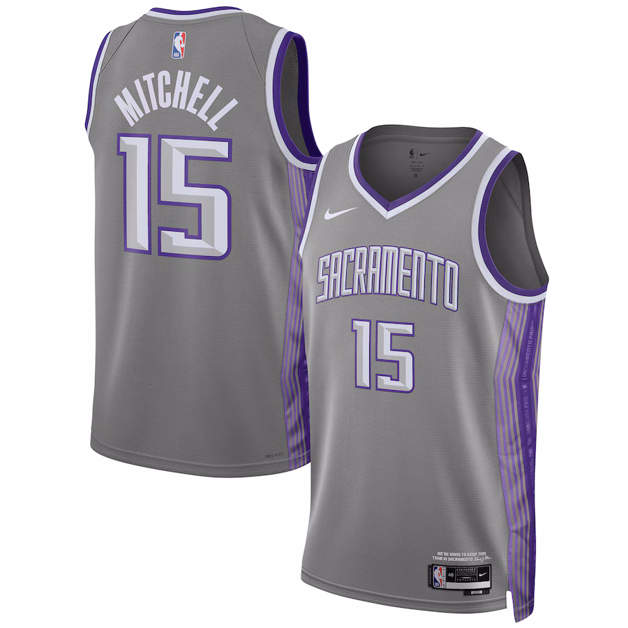 Davion Mitchell, Sacramento Kings, 2022/23, City Edition, Dark Gray