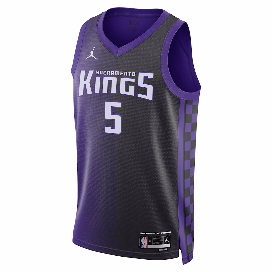 De'Aaron Fox, Sacramento Kings, Statement Edition, Lila