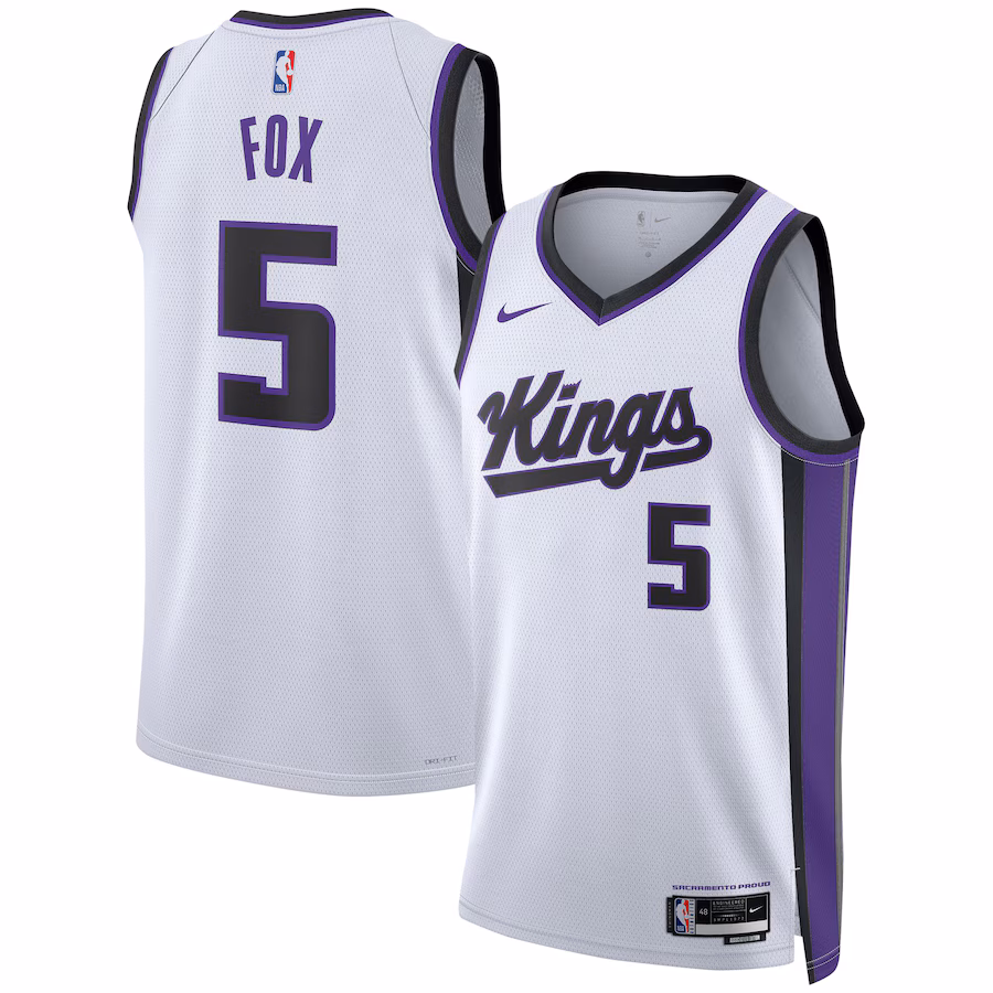De'Aaron Fox, Sacramento Kings, Association Edition, White