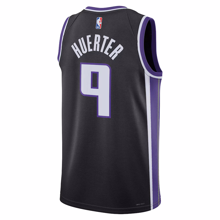 Kevin Huerter, Sacramento Kings, Édition Icône, Noir