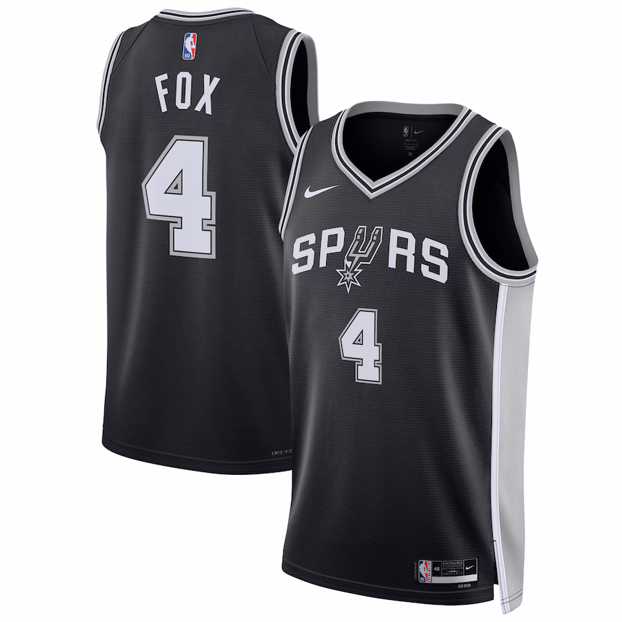De'Aaron Fox, San Antonio Spurs, Uomo e Donna, Edizione Icon, Nero