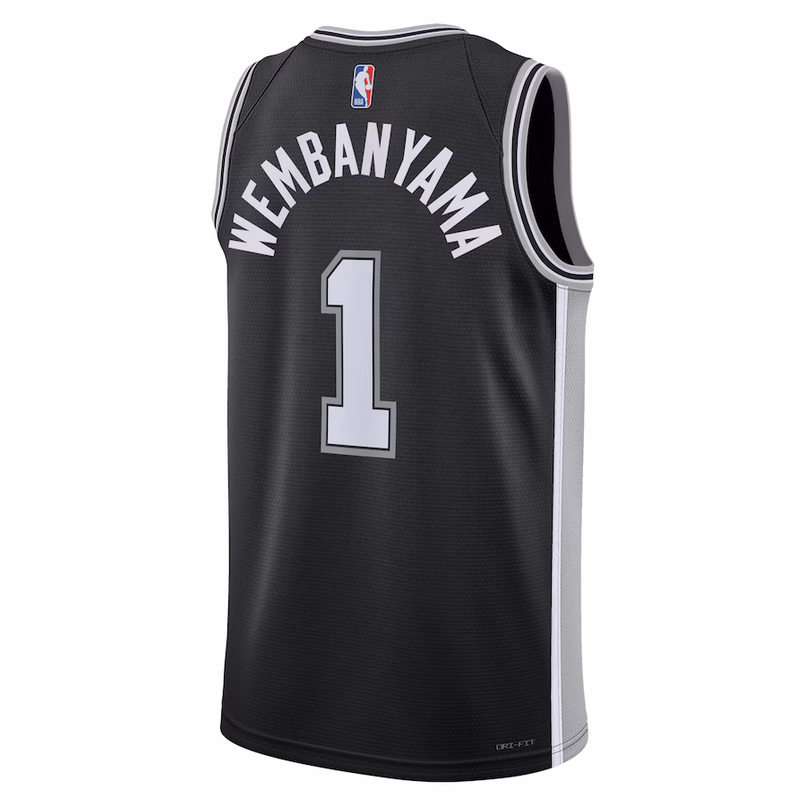 Maillot Victor Wembanyama San Antonio Spurs 2023 NBA Draft First Round Pick - Unisexe