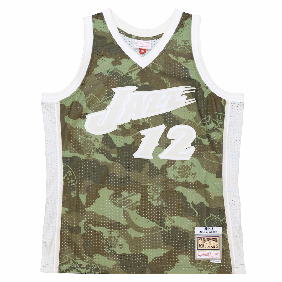 John Stockton Utah Jazz 1998/99 Camouflage